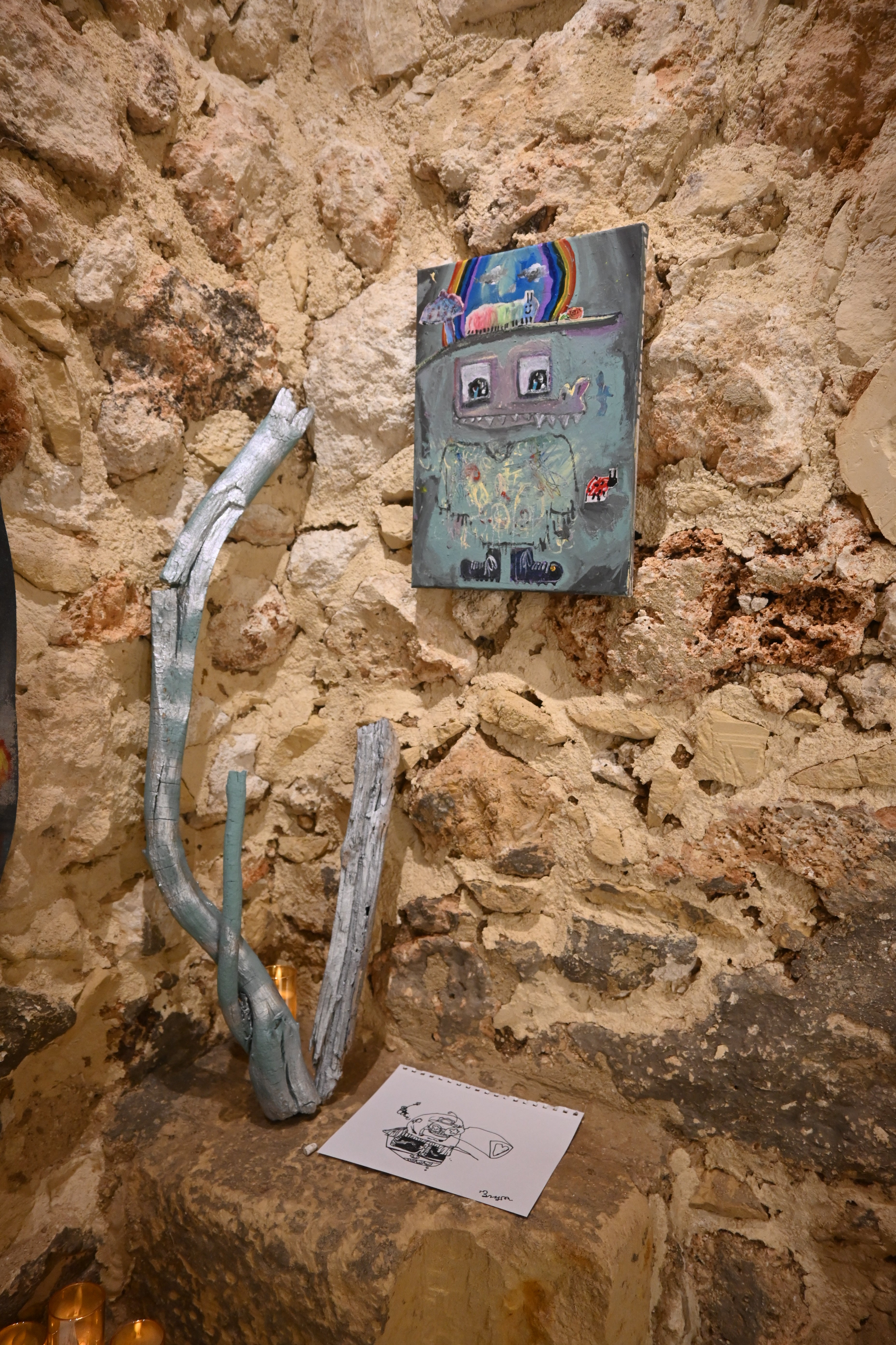 Lizard Shaman with Peace Poncho and Rainbow Terrarium Headdress  - Bryson Thurston